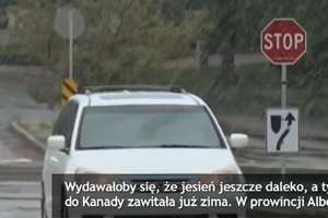 Wydawałoby się, że jesień jeszcze daleko, a tymczasem do Kanady zawitała już zima