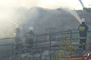 Pożar w Tropach Elbląskich. Dym był widoczny z kilku kilometrów. Z ogniem walczyło ponad 30 strażaków