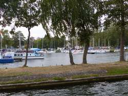 Giżycko, port jachtowy na jeziorze Niegocin