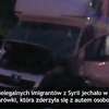 Wypadek polskiej ciężarówki z imigrantami
