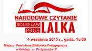 Narodowe czytanie "Lalki" w Gołdapi