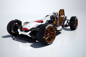 Auto z silnikiem od sportowego motocykla