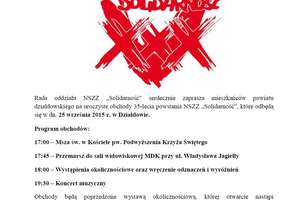 Obchody 35-lecia powstania NSZZ „Solidarność