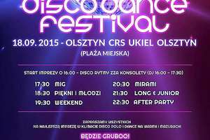 Zapraszamy na Olsztyn Disco Dance Festiwal nad jeziorem Ukiel!