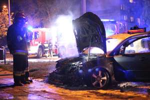 Pożar samochodu na olsztyńskich Jarotach