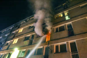 Kolejny pożar w samotniaku przy Niepodległości. Jedna osoba ranna