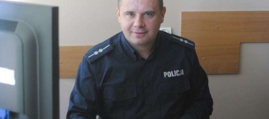 Asp. Dominik Siestrzewitowski, w iławskiej komendzie policji pracuje od 11 lat.