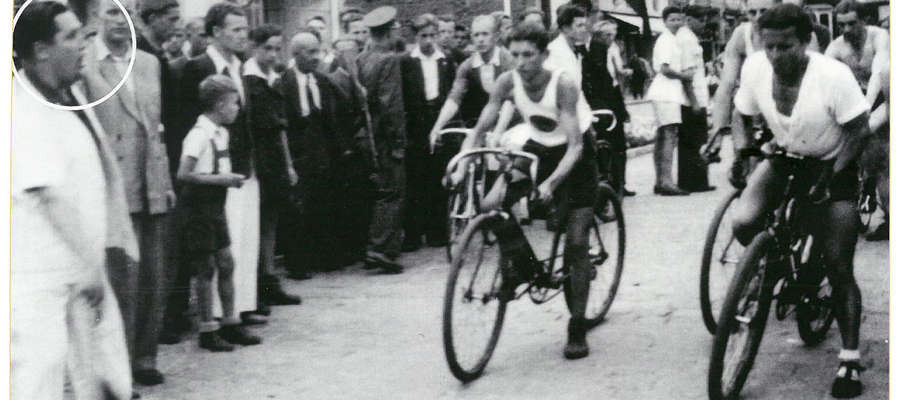 22 czerwca 1947 roku w Olsztynie zorganizowano pierwszy wyścig kolarski po wojnie (na zdjęciu ulica Staromiejska).