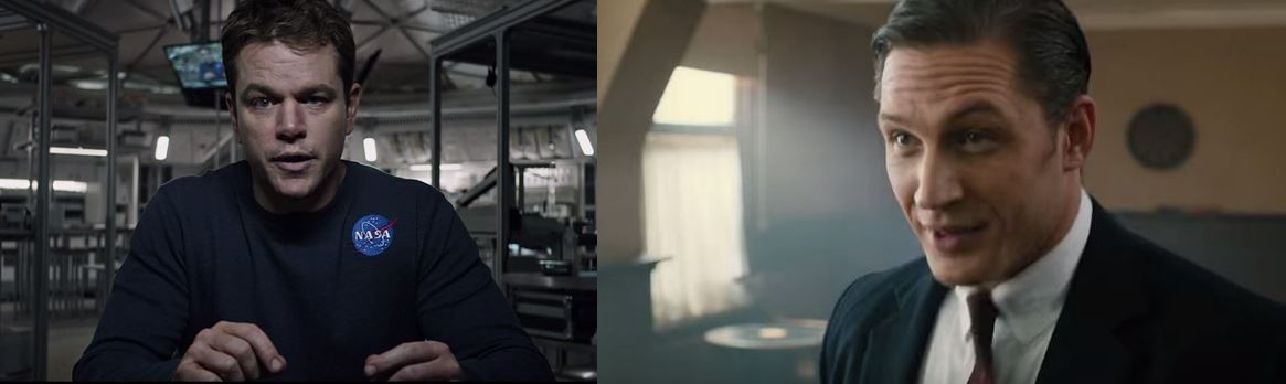 Tom Hardy, czy Matt Damon? Którego z tych aktorów chcesz zobaczyć dzisiaj w kinie? Złap bilet!