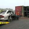 5 osób zginęło w wypadku na A1 pod Ludwinowem. Auto osobowe wjechało w przewróconą naczepę