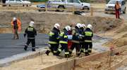 Wypadek na budowie S7. Dwie osoby trafiły do szpitala