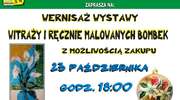 Wernisaż wystawy witraży i ręcznie malowanych bombek