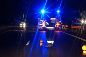Śmiertelny wypadek na drodze Elbląg-Malbork. Objazd dla ciężarówek