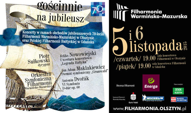 Koncert filharmoników warmińsko-mazurskich w Olsztynie i Gdańsku