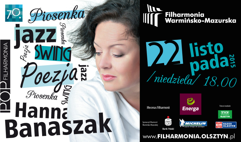 Koncert Hanny Banaszak w olsztyńskiej filharmonii