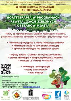 II Horti Festiwal w Mrągowie - rewitalizacja i odnowa w ogrodzie 