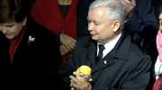 Kaczyński dostał Minionka od wyborców w Krakowie