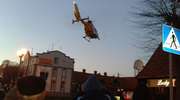 Zderzenie rowerzystów. 59-latka w stanie ciężkim trafiła do szpitala w Elblągu