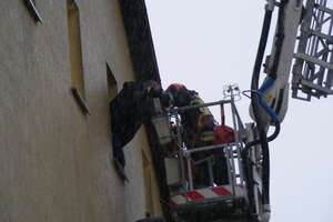 Akcja pożarnicza w budynkach Urzędu Gminy w Pieckach
