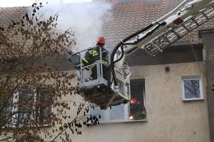 Pożar w mieszkaniu przy Moniuszki w Olsztynie