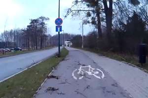 Olsztyńskie ścieżki rowerowe. Uwaga na mokre liście! [FILM]