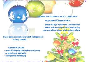 GOK w Sorkwitach ogłasza konkurs na "Ozdobę Bożonarodzeniową"