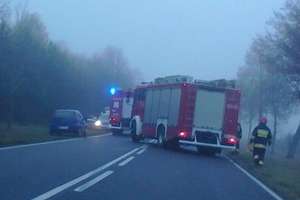 Wypadek na drodze Mława - Stupsk. Osobówka dachowała 