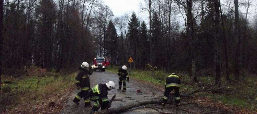 Strażacy z Galin interweniowali m.in. na drodze Galiny - Kosy