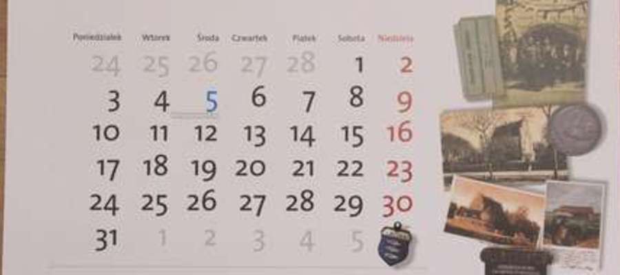 Fragment kalendarza historycznego na 2014 rok