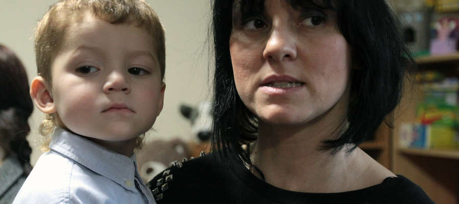 Natasza Dudzicka z synem Maksem, który uczęszcza do przedszkola przy ul. Chopina