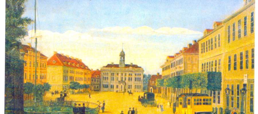 Nowy Rynek (obecnie Plac Słowiański) w 1837 r. podczas obchodów 600. lecia założenia Elbląga