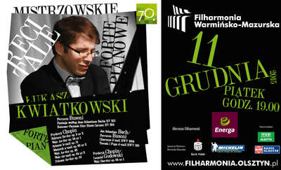 Recital Łukasza Kwiatkowskiego w filharmonii
