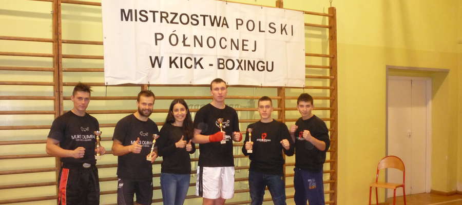 Nowomiejska ekipa kickboxerów MUKS Olimpia w Gdańsku