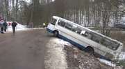 Autobus wpadł do rowu. Siedem osób trafiło do szpitala