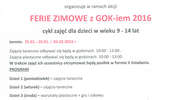 Nie pozwól na nudę - ferie zimowe w Wielbarku