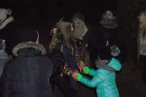 Mieszkańcy Młynar powitali Nowy Rok w amfiteatrze