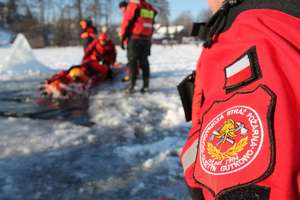 Strażacy z OSP Gutkowo ćwiczyli ratownictwo lodowe