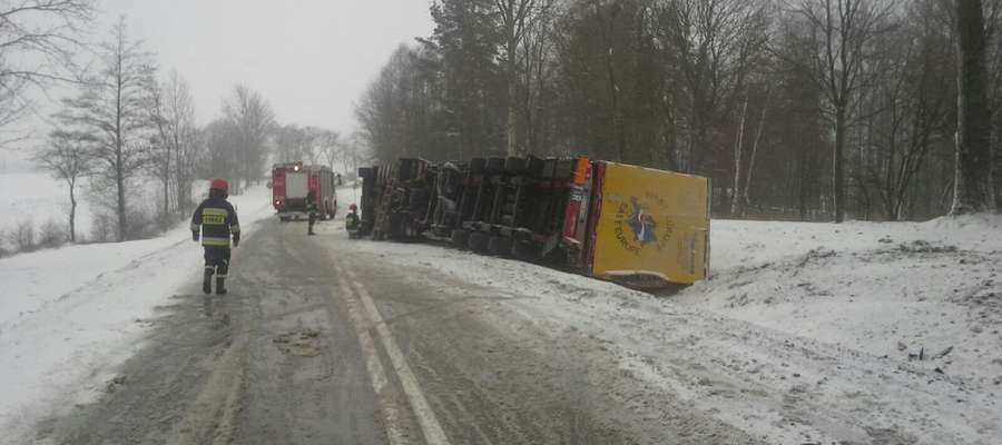 Wypadek na drodze krajowej Olecko - Ełk