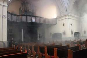 Strażacy ćwiczyli na wypadek pożaru kościoła 