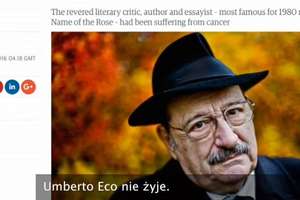 Nie żyje Umberto Eco 