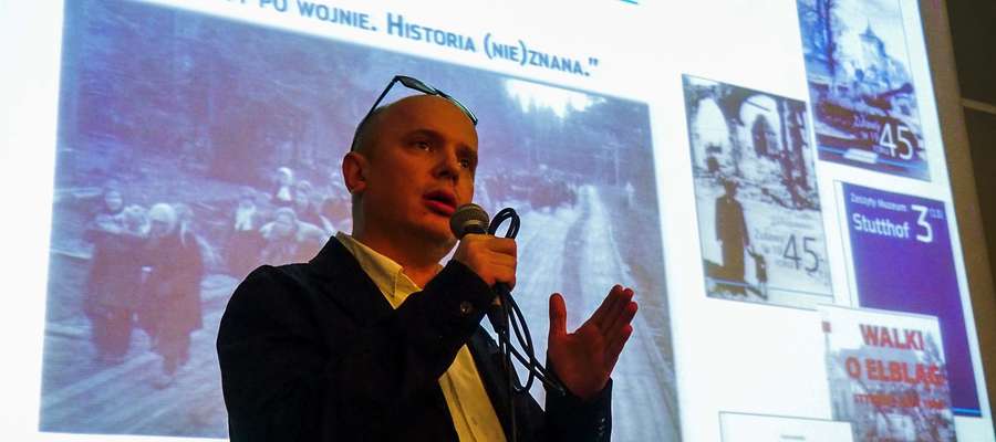 Piotr Tarnowski, dyrektor Muzeum Stutthof gościł w Elblągu w środę