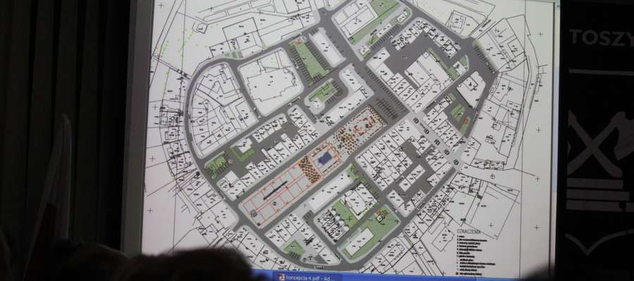 Koncepcja rewitalizacji starego miasta w Bartoszycach, którą zaprezentowano podczas ostatniej sesji