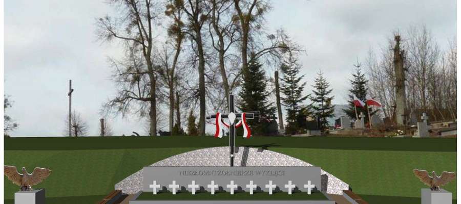 Projekt graficzny Panteonu, który ma stanąć na cmentarzu w Orłowie 