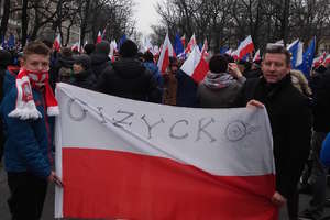 Giżycko na manifestacji w Warszawie