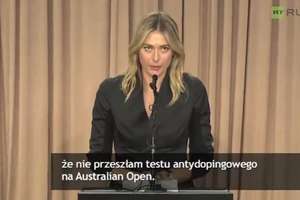 Maria Szarapowa: Nie przeszłam testu antydopingowego na Australian Open
