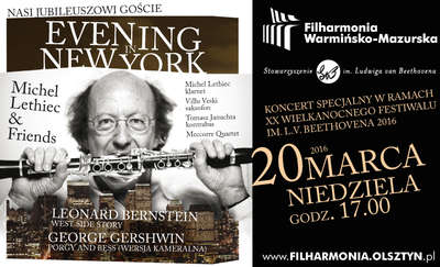 Michel Lethiec & Friends - Nasi jubileuszowi goście w koncercie “Evening in New York”