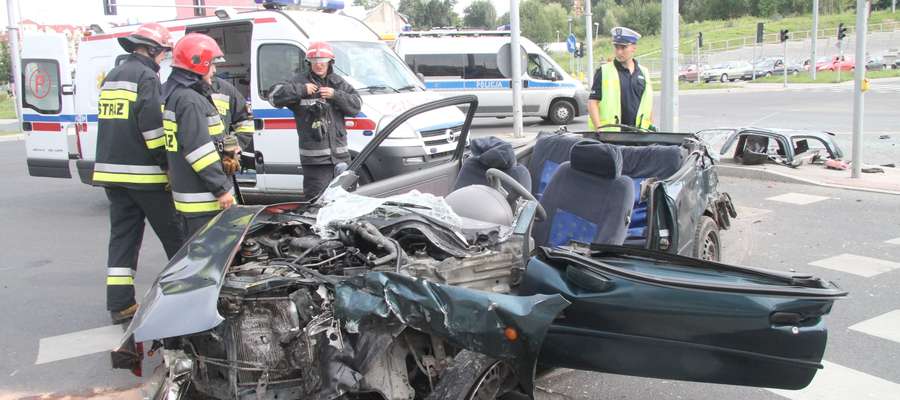 Do tego wypadku doszło w sierpniu 2012 roku na skrzyżowaniu ulicy Wilczyńskiego z al. Sikorskiego w Olsztynie