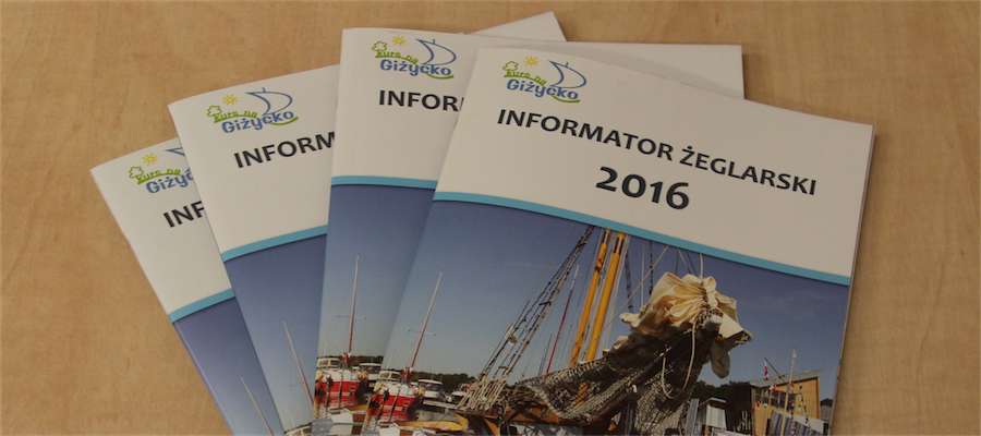 Informator Żeglarski 2016 jest dostępny w Centrum Promocji i Informacji Turystycznej w Giżycku