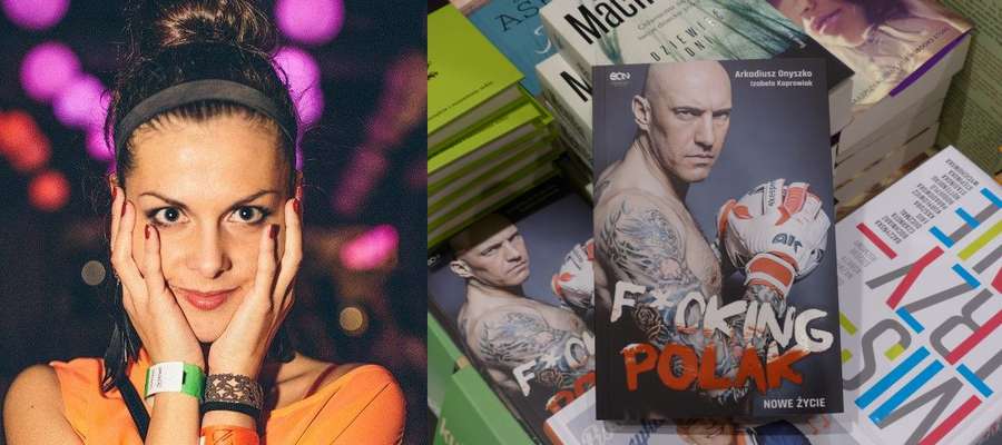 Książka "F*cking Polak" jest już do kupienia m.in. w iławskim Empiku, z lewej jej autorka Izabela Koprowiak