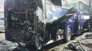 Spłonął autobus w bazie prywatnego przewoźnika